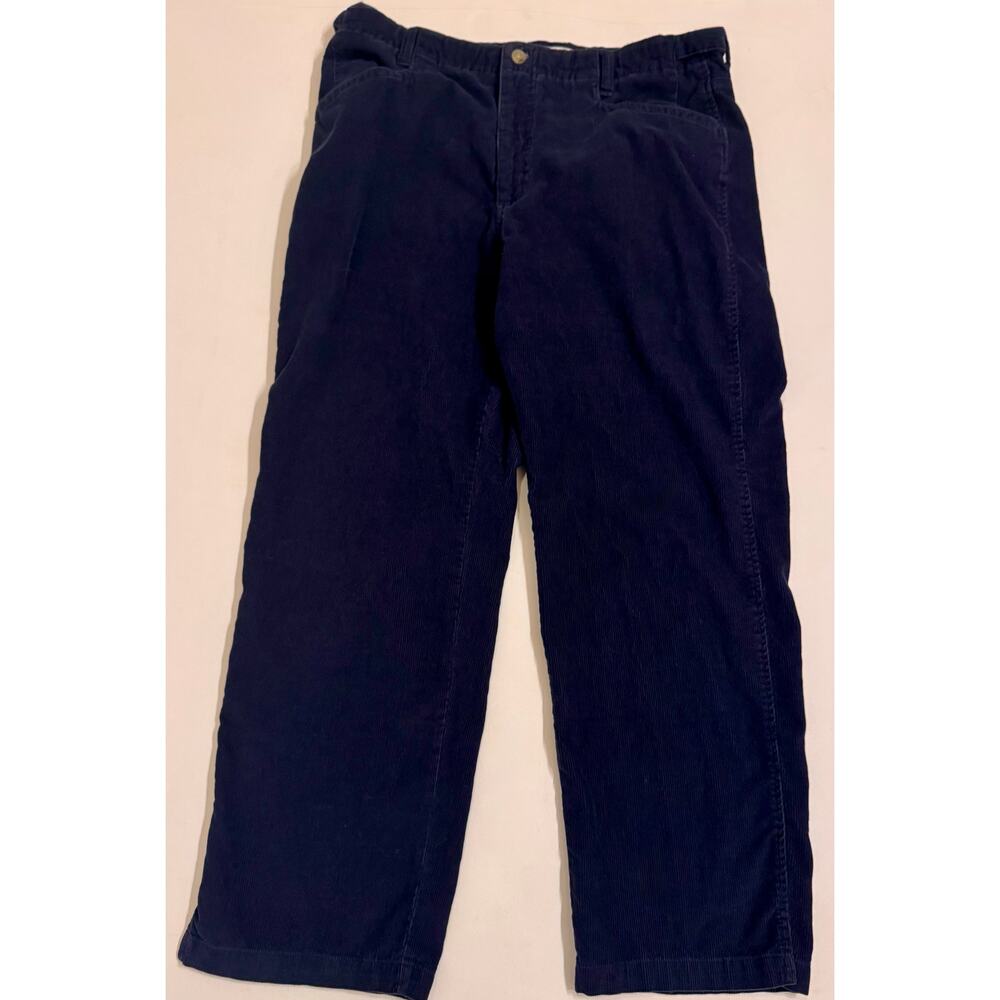 Y2K Vintage Columbia Women's Corduroy Straight Leg Pants Blue Size 14S